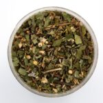 Цветы и листья боярышника