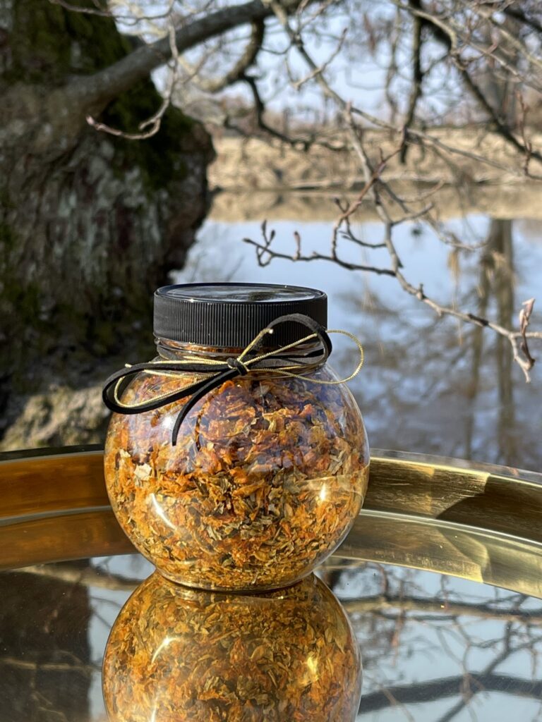 Sea buckthorn berry and leaf tea